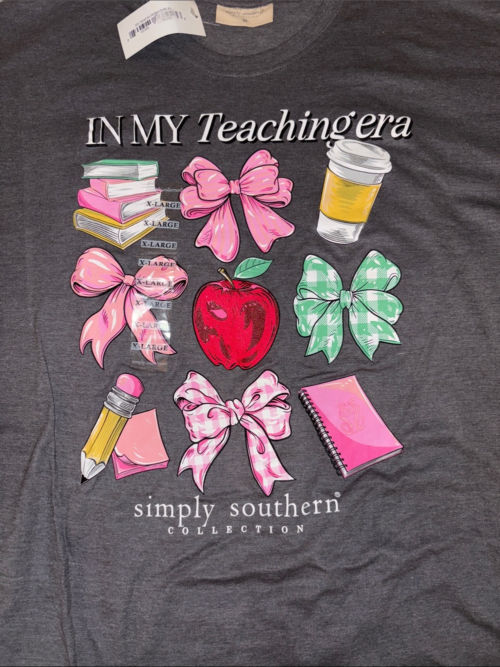 NWT Simply Southern In My Teaching Era Short sleeve tshirt XL